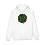 Christmas Ornaments Hoodie — Festive Green Circle Holiday Sweatshirt